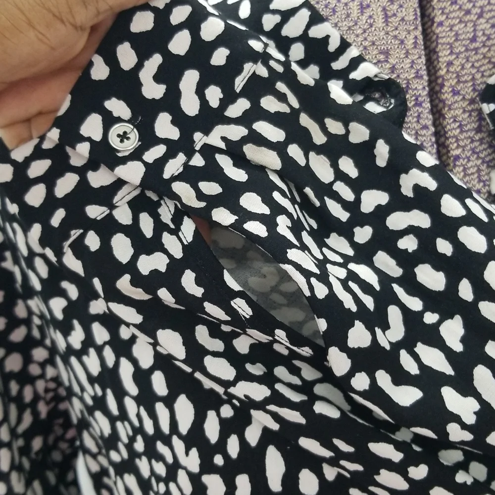 Forever 21 Black and White Printed Dress - Picture 7 of 9